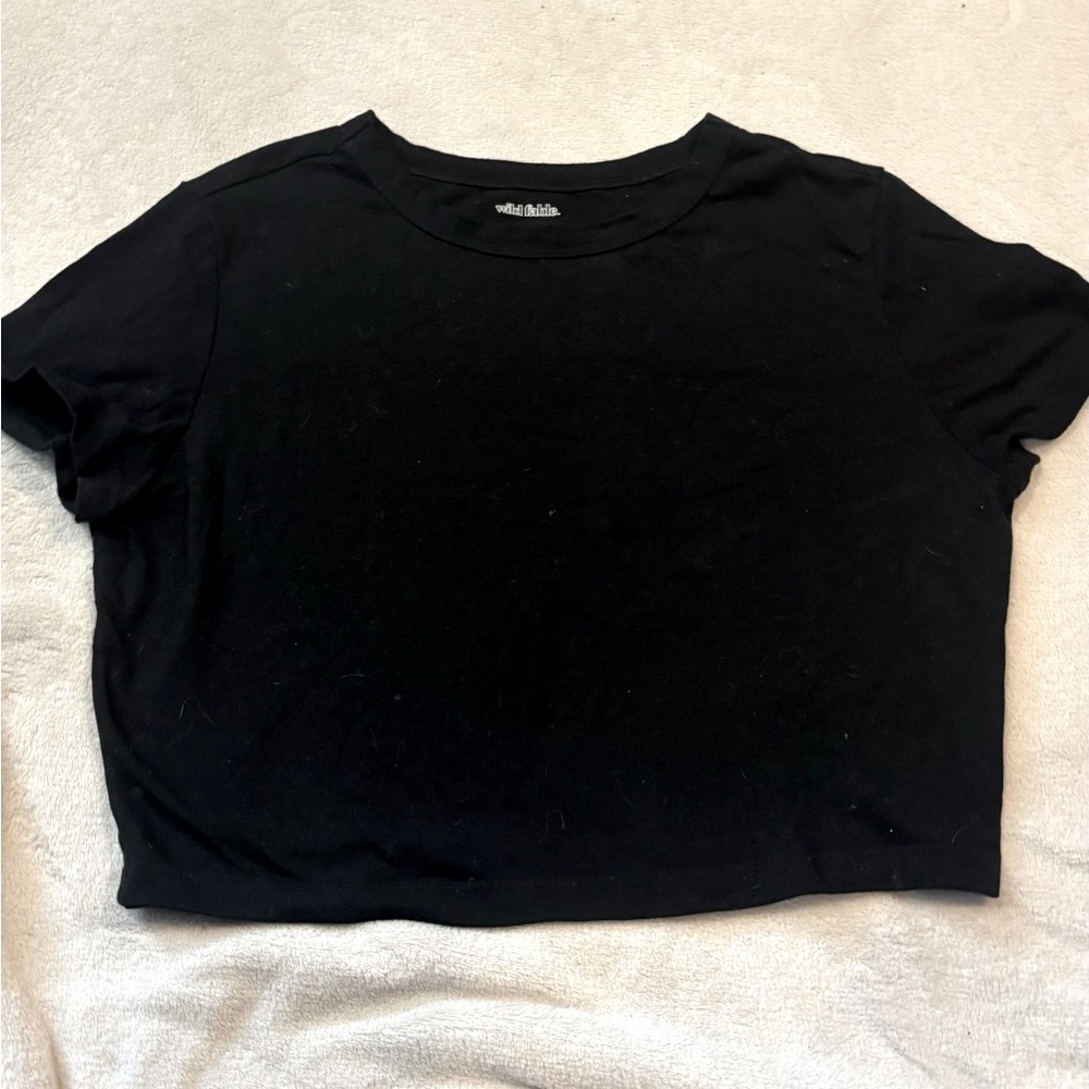 Black baby tee